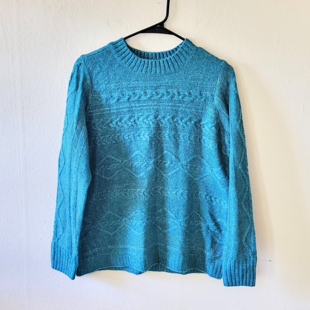 NWOT Blue Knit Sweater Size M